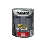 Ronseal 10 Year Weatherproof Wood Paint Royal Red Gloss 750ml