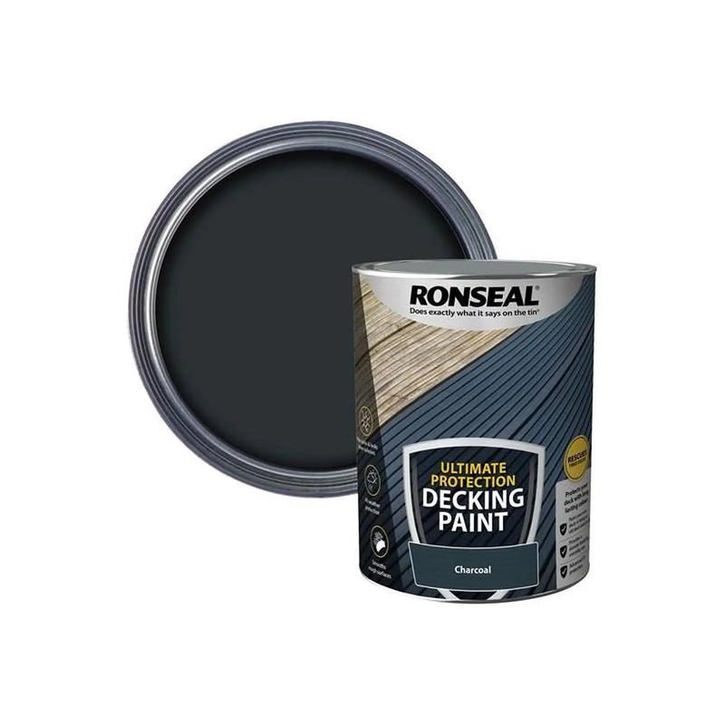 Ronseal Ultimate Protection Decking Paint Charcoal 5 litre