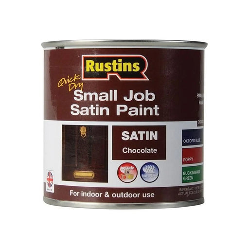 Rustins Quick Dry Small Job Satin Paint Chocolate 250ml
