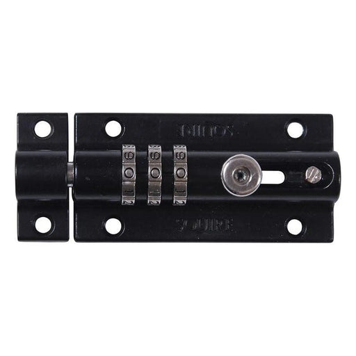 Squire CombiBolt 3 Re-Codable Locking Bolt Black 92mm