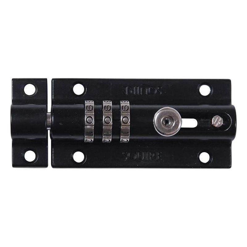 Squire CombiBolt 3 Re-Codable Locking Bolt Black 92mm