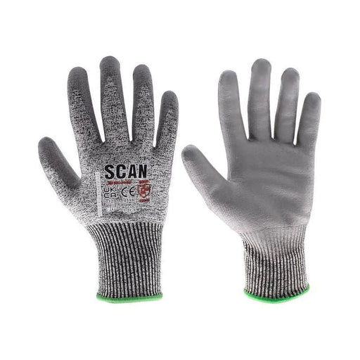 Scan PU Palm Cut D Gloves - XL (Size 10)