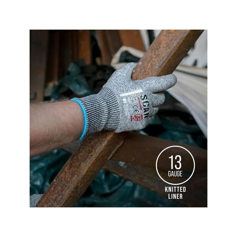 Scan PU Palm Cut D Gloves - XL (Size 10)