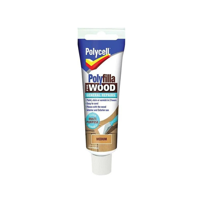 Polycell Polyfilla For Wood General Repairs Tube Medium 75g