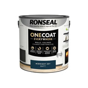 Ronseal One Coat Everywhere Interior Paint Midnight Sky Matt 2.5 litre
