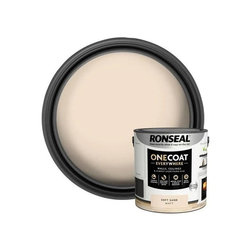 Ronseal One Coat Everywhere Interior Soft Sand Matt 2.5 litre
