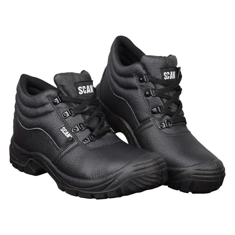 Scan 4 D-Ring Chukka Safety Boots Black UK 12 EUR 47