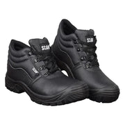 Scan 4 D-Ring Chukka Safety Boots Black UK 6 EUR 40
