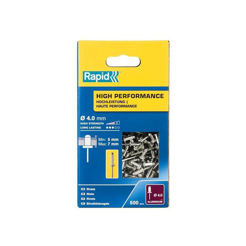 Rapid High Performance Rivets 4 x 10mm (Box 500)