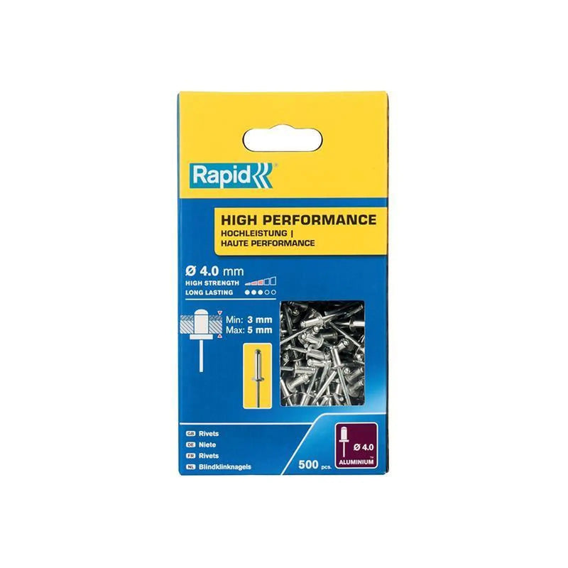 Rapid High Performance Rivets 4 x 8mm (Box 500)