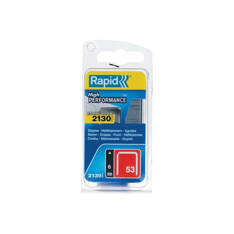 Rapid 53/6B 6mm Galvanised Staples (Pack 2000)