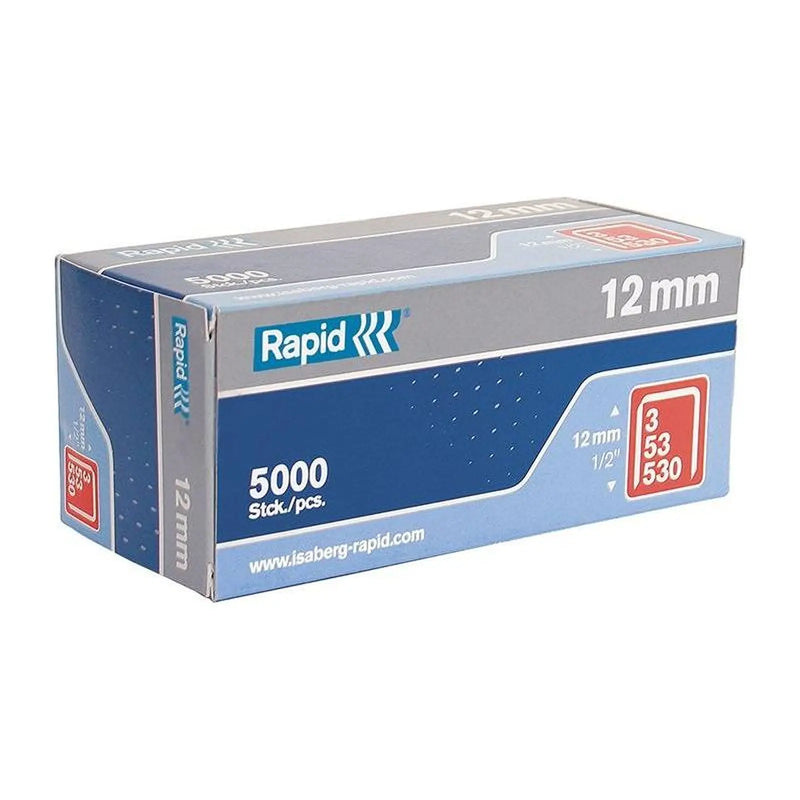 Rapid 53/12B 12mm Galvanised Staples (Box 5000)