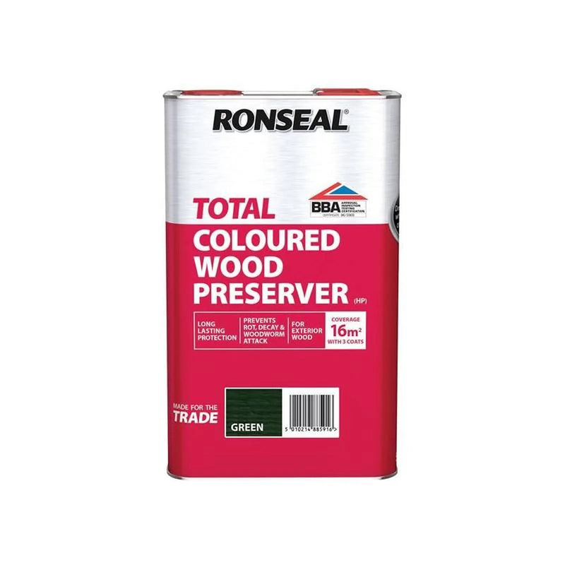 Ronseal Trade Total Wood Preserver Green 5 litre