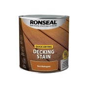 Ronseal Quick Drying Decking Stain Rich Mahogany 2.5 litre