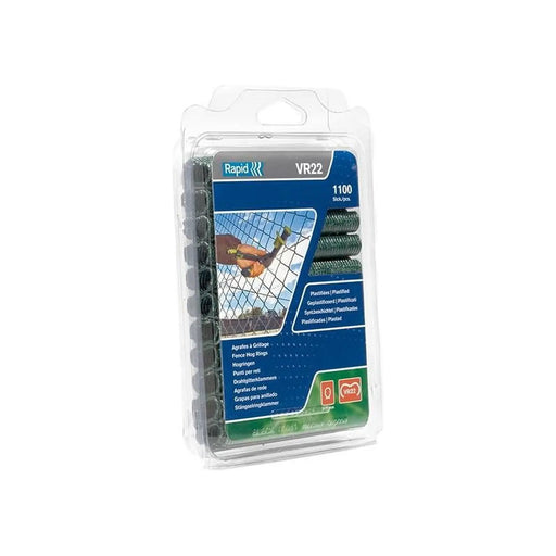 Rapid VR22 Fence Hog Rings Pack 1100 Green
