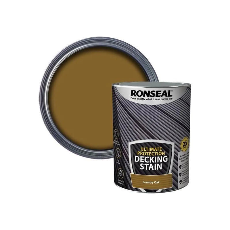 Ronseal Ultimate Protection Decking Stain Country Oak 5 litre