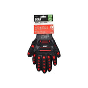 Scan Nitrile Palm Impact Cut D Gloves - M (Size 8)