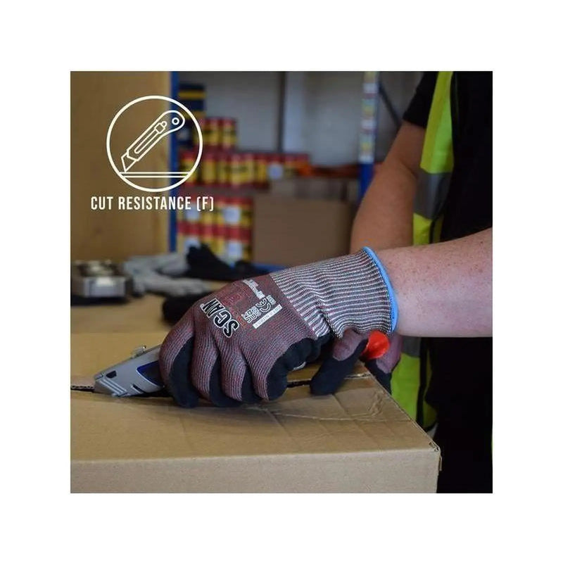 Scan Nitrile Palm Cut F Gloves - XL (Size 10)