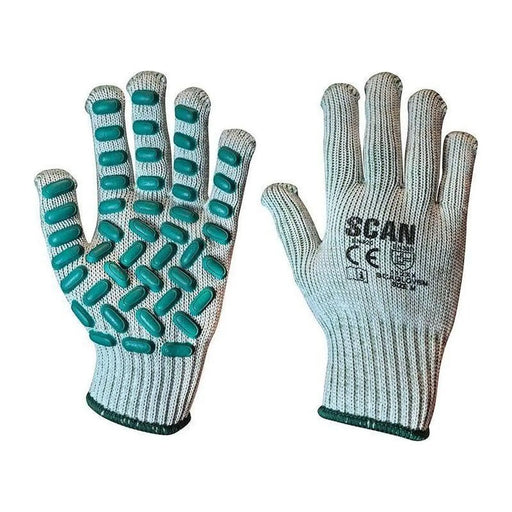 Scan Vibration Resistant Latex Foam Gloves - M (Size 8)
