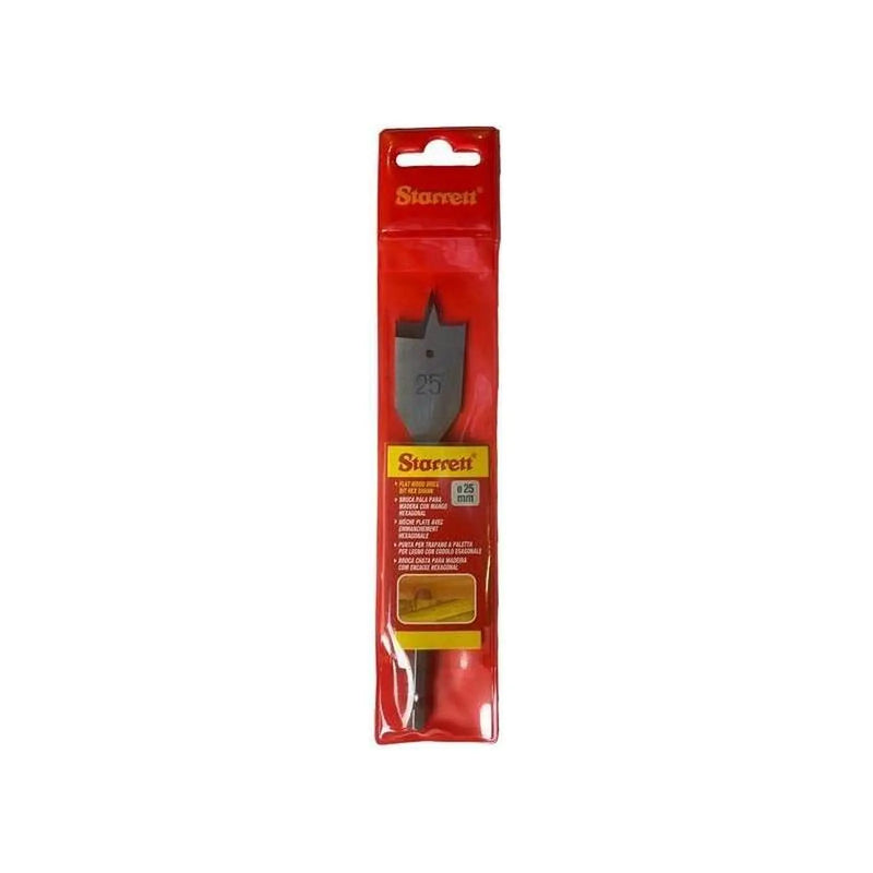 Starrett Flat Wood Drill Bit 25 x 152mm