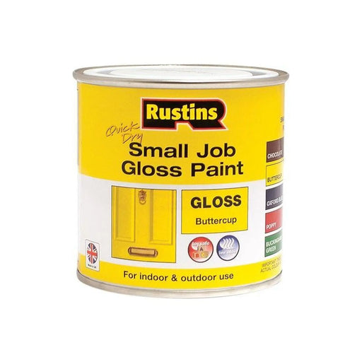 Rustins Quick Dry Small Job Gloss Paint Buttercup 250ml