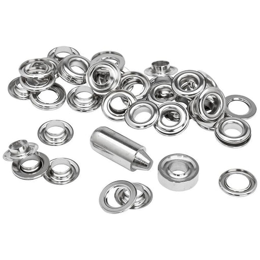 Rapid Grommets 10 x 21mm (25) + Metal 2 Piece Anvil