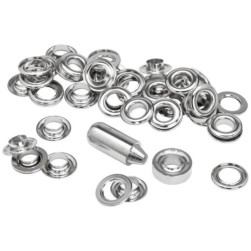Rapid Eyelets 12 x 23mm (25) + Metal 2 Piece Anvil