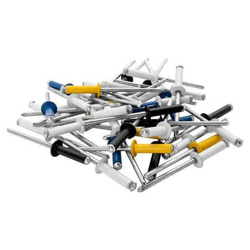 Rapid Automotive Rivets 4.8 x 16mm 4 Colours Blister of 32