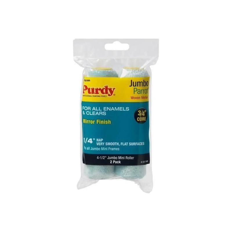 Purdy® Parrot Jumbo Mini Roller Sleeve 114 x 19mm (4.1/2 x 3/4in) (Pack 2)