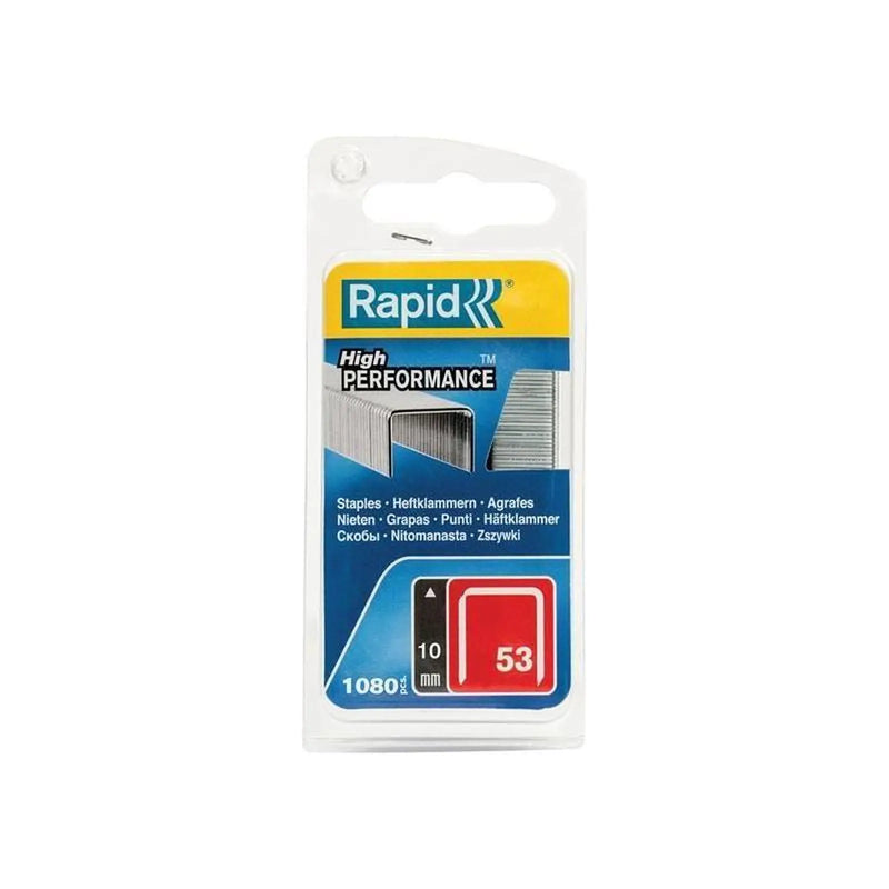 Rapid 53/10B 10mm Galvanised Staples (Pack 1080)