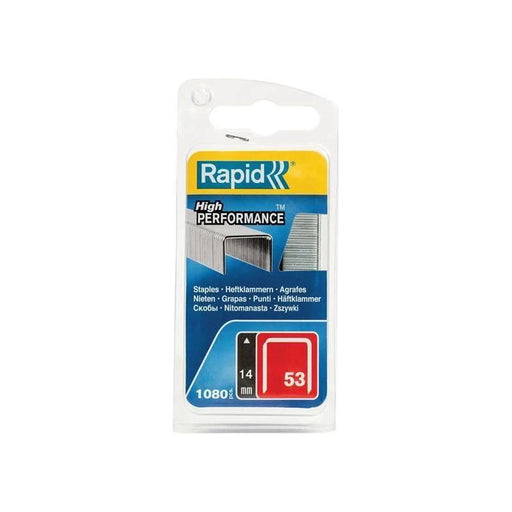 Rapid 53/14B 14mm Galvanised Staples (Pack 1080)