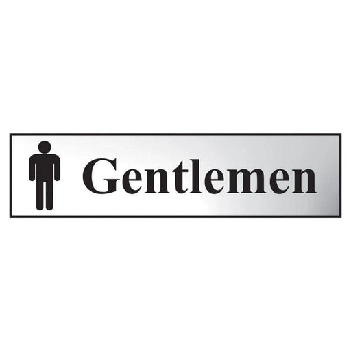 Scan Gentlemen - Polished Chrome Effect 200 x 50mm