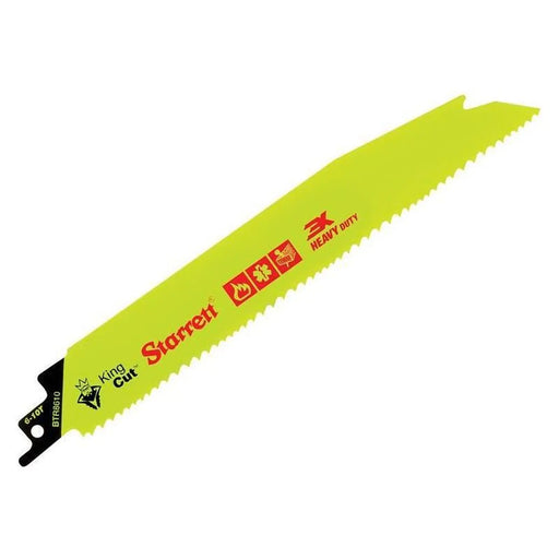 Starrett BTR8610-5 Bi-Metal King Cut™ Demolition Blade 203mm 6-10 TPI (Pack 5)