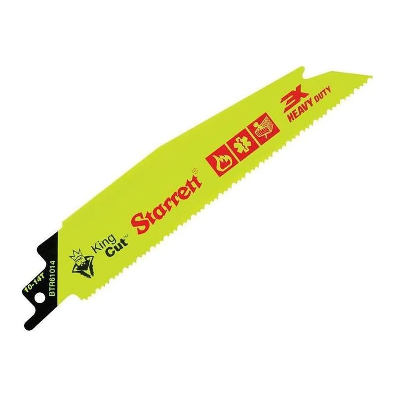 Starrett BTR61014-5 Bi-Metal King Cut™ Demolition Blade 152mm 10-14 TPI (Pack 5)
