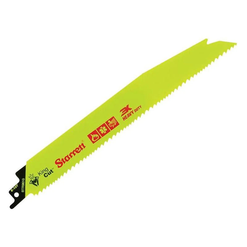 Starrett BTR9610-5 Bi-Metal King Cut™ Demolition Blade 228mm 6-10 TPI (Pack 5)