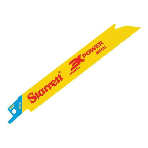 Starrett B618-5 Bi-Metal Reciprocating Blade, Metal Straight 152mm 18 TPI (Pack 5)