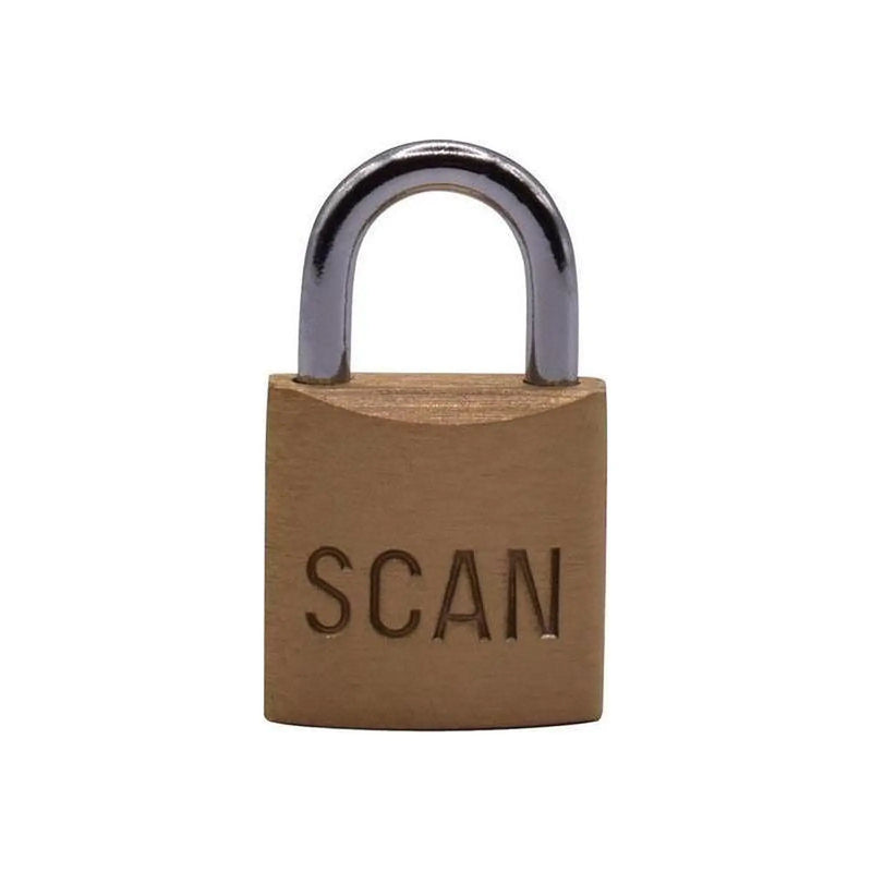 Scan Brass Padlock 20mm