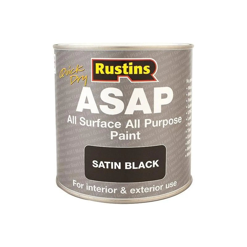 Rustins ASAP Paint Black 250ml
