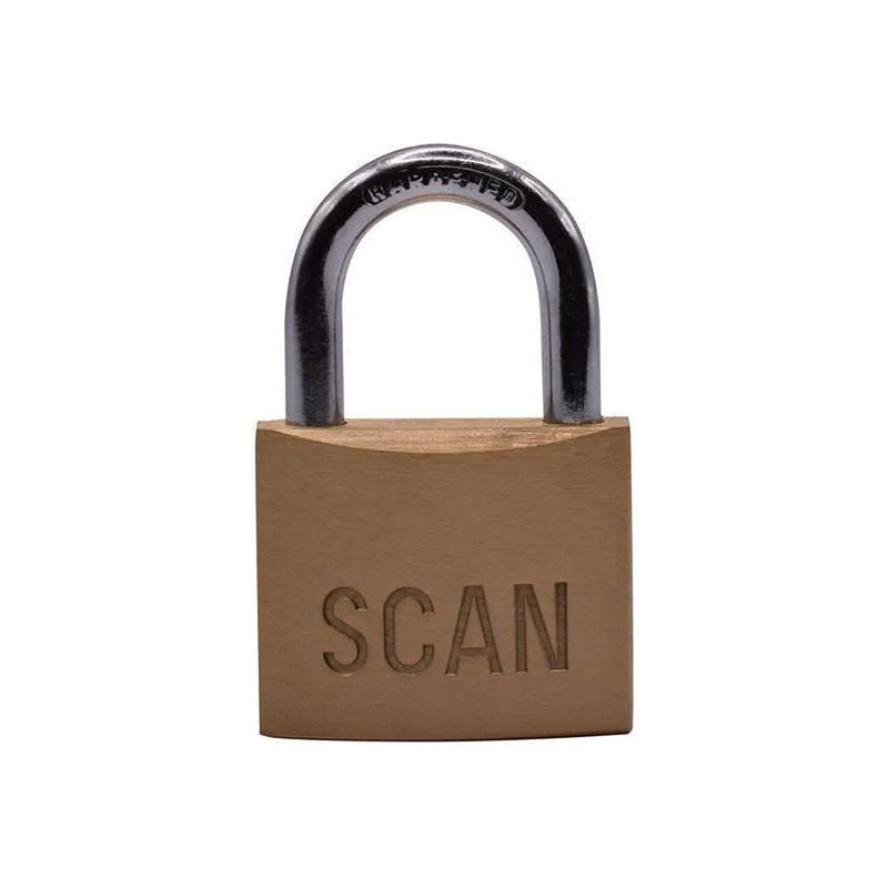 Scan Brass Padlock 40mm