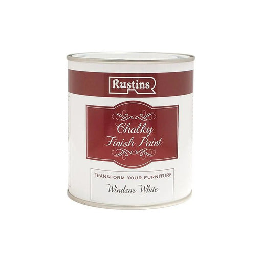 Rustins Chalky Finish Paint Windsor White 250ml