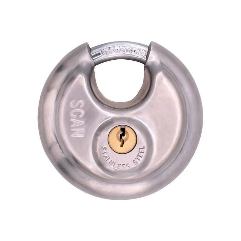 Scan Stainless Steel Disk Type Padlock 70mm