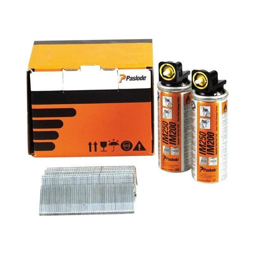 Paslode 32mm IM65 Galvanised Straight Brads 2000 2 x Fuel Cells