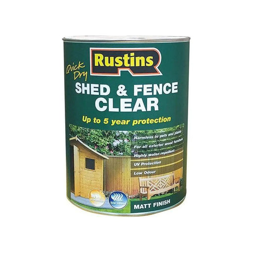 Rustins Quick Dry Shed and Fence Clear Protector 5 litre