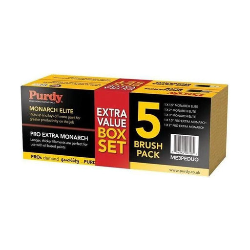Purdy® Monarch™ Elite™ & Pro-Extra® Monarch™ Brush Set, 5 Piece