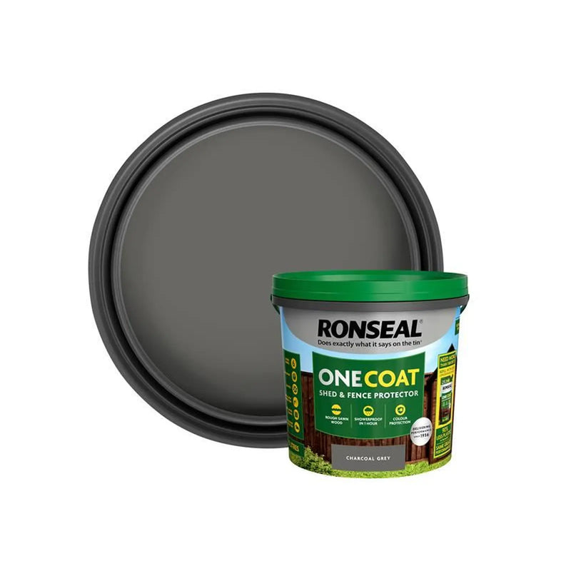 Ronseal One Coat Shed & Fence Protection Dark Oak 5 litre