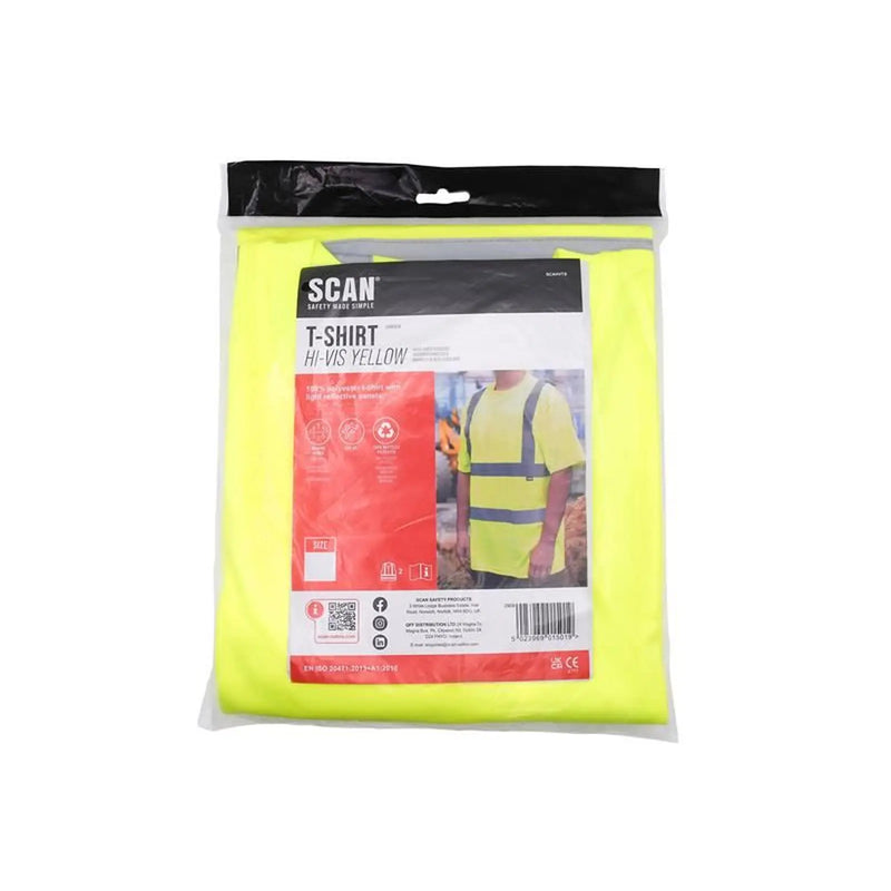 Scan Hi-Vis T-Shirt Yellow - XL (46in)