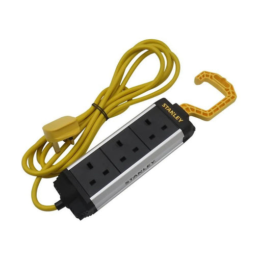 STANLEY Electrical 3-Gang Powerboard with Foldable Hook 3m