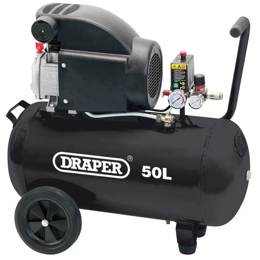 Draper 24981 230V 50L Direct Drive Air Compressor, 1.5kW/2HP