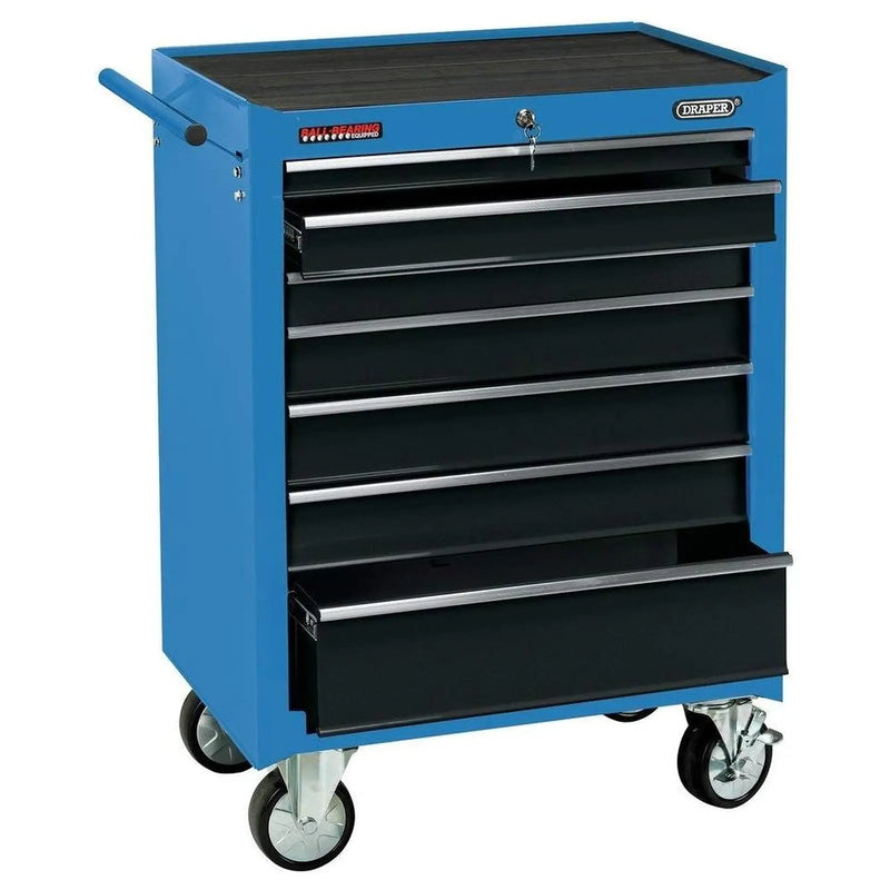 Draper 15040 Roller Tool Cabinet, 7 Drawer, 26", Blue