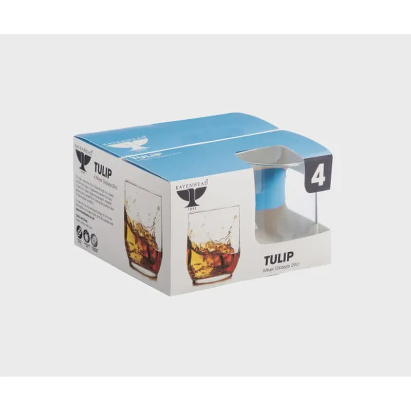 RAVENHEAD 4 Tulip Mixer Glasses 29Cl